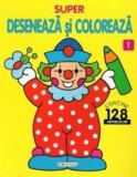 Super deseneaza si coloreaza 1 - Girasol
