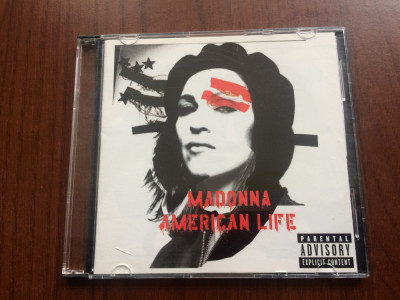 madonna american life 2003 cd disc muzica pop electro warner carcasa slim VG+ foto