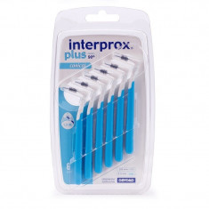 Set 6x Periute Interdentare, Dentaid, Interprox Plus, Unghi L 90?, Forma Conica, Culoare Albastra, I foto