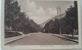 Carte postala, Sinaia, Bulevardul Ghica, perioada interbelica
