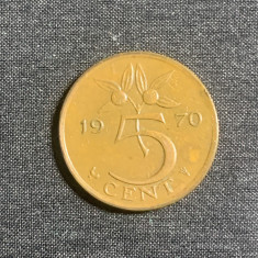 Moneda 5 cenți 1970 Olanda