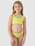 Costum de baie două piese pentru fete - verde/roz, 4F Sportswear