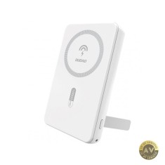 Baterie Externa Wireless Dudao K14S+ 10000mAh 22.5W QC + PD + FQI 1 x QI - 1 x USB-A - 1 x USB-C Alba