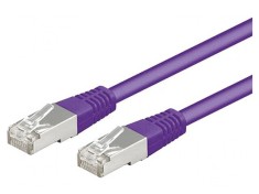 Patch cord violet 2m SF/UTP 5e CCA PVC foto