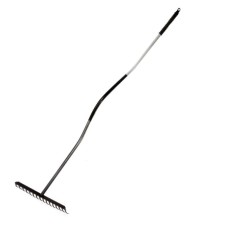 Grebla metalica cu maner metalic 150cm / 16 dinti foto