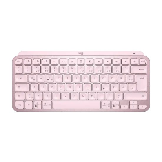 Tastatura Wireless Noua LOGITECH MX Keys Mini, USB, Bluetooth, Layout Germana, Roz
