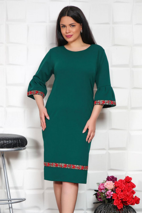 Rochie Maria cu maneca clopot - 58Marimea