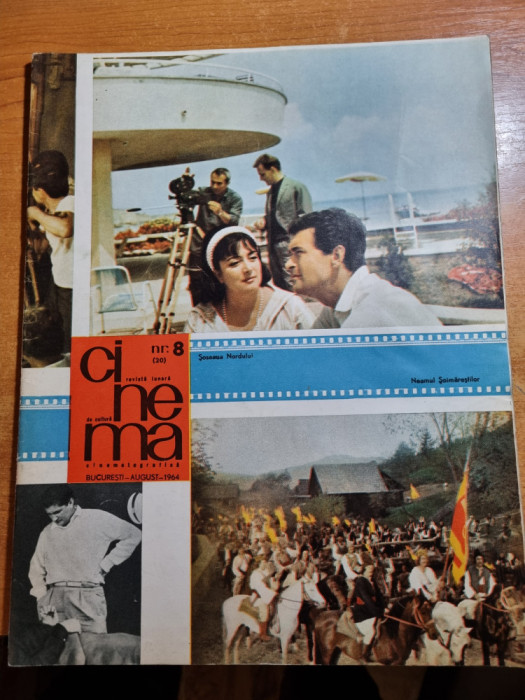 cinema august 1964-art. lica gheorghiu,festivalul mamaia,sergiu nicolaescu