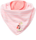 Bavetica roz pentru bebelusi - Textura fina