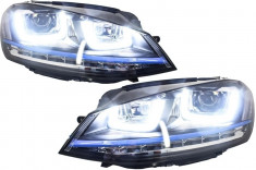 Faruri 3D LED compatibil cu VW Golf 7 VII (2012-2017) GTE Design Semnal Dinamic LED foto