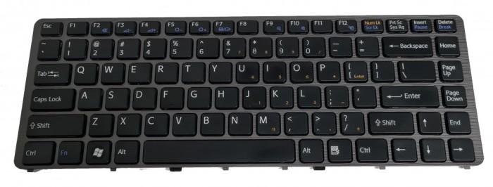 Tastatura laptop second hand SONY VGN-NW US Gray Frame