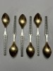 SET 6 LINGURITE ARGINT 875 - Aurit - RUSIA - Art Deco - Vintage - 89g. !, Tacamuri