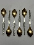 SET 6 LINGURITE ARGINT 875 - Aurit - RUSIA - Art Deco - Vintage - 89g. !, Tacamuri