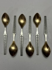 SET 6 LINGURITE ARGINT 875 - Aurit - RUSIA - Art Deco - Vintage - 89g. !