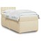vidaXL Pat box spring cu saltea, crem, 80x200 cm, textil 3286526