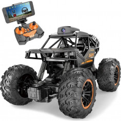 Masina Off-Road cu camera HD, control telecomanda si control APP cu telefonul, incarcare USB, acumulator inclus, 20.5x14x12.5cm