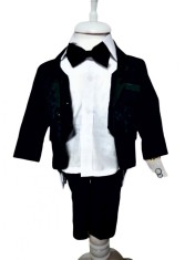 Costum Elegant 5 piese Bleumarin - 24 luni foto
