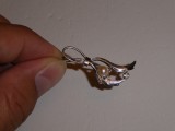 BROSA AUR alb 18K + Perla - UNOAERRE - Italia - Vintage - Doar 415lei/gr. !