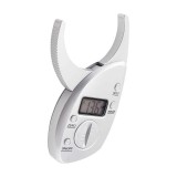 Cumpara ieftin Aparat Fitness Cleste Digital Fat Caliper Pentru Masurare Strat de Grasime, Cutimetru/Plicometru Procent Grasime Corporala, Argintiu