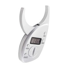 Aparat Fitness Cleste Digital Fat Caliper Pentru Masurare Strat de Grasime, Cutimetru/Plicometru Procent Grasime Corporala, Argintiu foto