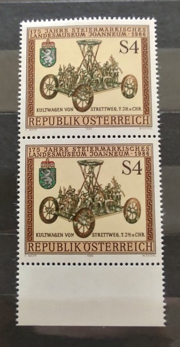 Austria - 1986 - Aniversari - Serie neuzata, in pereche