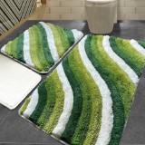 Cumpara ieftin Set 3 Covorase de Baie Colorful Verde (Acryl), Chilai Home