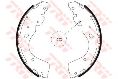 Set saboti frana FORD RANGER (TKE) (2011 - 2016) TRW GS8797 foto