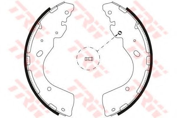 Set saboti frana FORD RANGER (TKE) (2011 - 2016) TRW GS8797