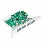 Card PCIE USB 3.0 placa PCI-E la 4x USB 3.0, Oem