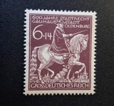 Germania (Grossdeutsches Reich 1945) "600 Jahre Stadtrecht Oldenburg / Graf Anton G&uuml;nther" (6+14Pf Violet-Bistru, MINT / Neștampilat) CLK1