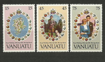 Vanuatu 1981 - Royal Wedding, serie neuzata foto