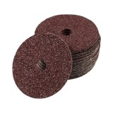 Cumpara ieftin Set 25 discuri de slefuit Leontool, diametru 10.2 cm, granulatie 40, fibra rasina, oxid de aluminiu