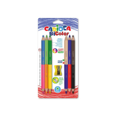 Creioane Carioca Bi-color 6/set foto