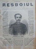 Cumpara ieftin Ziarul Resboiul, nr. 102,1877, gravura, Lct. Ioan I. Rosetti, mort la Plevna