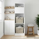 vidaXL Dulap de rufe Stejar Negru 50 x 68 x 162 cm Lemn compozit 3422793