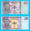Eswatini Set 2x (p#NOU) 10+20 Emalangeni 2025 UNC &#039;Regatul Eswatini&#039;