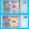 Eswatini Set 2x (p#NOU) 10+20 Emalangeni 2025 UNC &#039;Regatul Eswatini&#039;