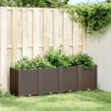 Gossi jardiniera de gradina, maro, 160x40x53 cm, pp