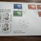 Plic filatelic FDC, Suedia, 1961, Premiile Nobel, francatura grea, impecabil