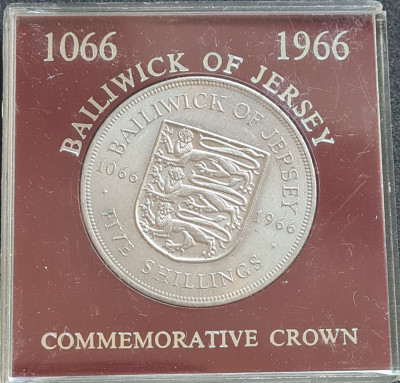 Jersey 5 shillings 1966 foto