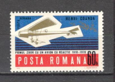 Romania.1970 Posta aeriana-Avion H.Coanda ZR.386 foto