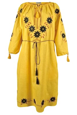 Rochie dama casual RDF, galben , marimea S foto