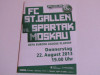 Program meci ST.GALLEN(Elvetia)-SPARTAK MOSCOVA(Rusia) Europa League 22.08.2013