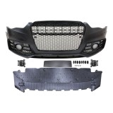 Set bara fata AUDI A5/S5 (B8), 10.2011-08.2016, cu rame negru lucios, cu lampi ceata, cu gauri spalator si 4 senzori parcare; grunduit, de vopsit; ty