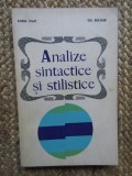 ANALIZE SINTACTICE SI STILISTICE - SORTIN STATI, GH. BULGAR