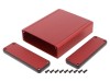 Carcasă aluminiu roşu de 1455 x 103 x 120 x 30 mm