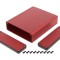 Carcasă aluminiu roşu de 1455 x 103 x 120 x 30 mm