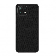 Set Folii Skin Acoperire 360 Compatibile cu Xiaomi Mi 11 Lite (2 Buc) - ApcGsm Wraps HoneyComb Black