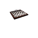 Joc de table si sah din lemn, 2 zaruri, 48 x 25.5 x 6 cm
