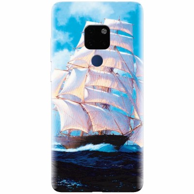 Husa silicon pentru Huawei Mate 20, Attractive Art Of Ships foto